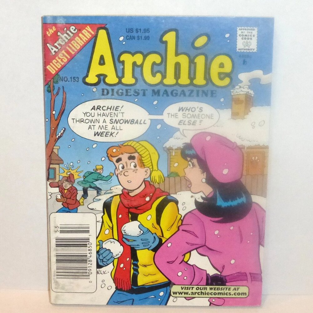 1st PRINT 1998 Archie Digest Library ARCHIE Digest Magazine #153 Archie Comic Bo